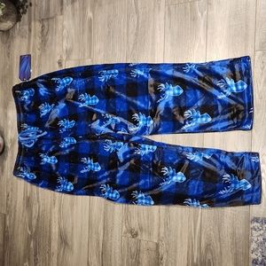 NWT Property of Bottoms Out est. 1983 BUCK Men's sz XL cozy mink fleece pants